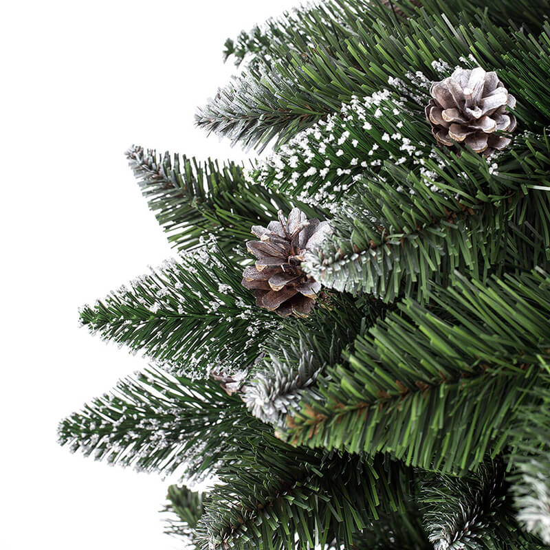 Künstlicher Weihnachtsbaum Kiefer Natur-Weiß beschneit